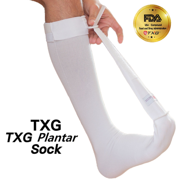 TXG Plantar Socks 흰색 (족저근막염 양말)